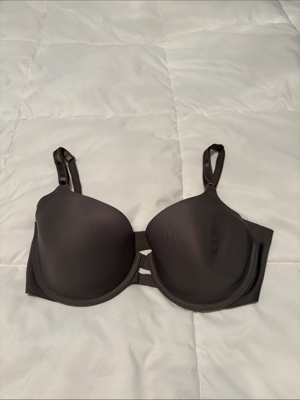 Warner's Smooth Contour Bra - Dark Gray